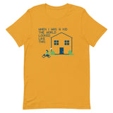 When I Was A Kid The World Men's Signature Tee