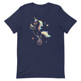 Unicycling Unicorn With Corn Men's Signature Tee