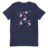 Flamingos In Space Men's Signature Tee