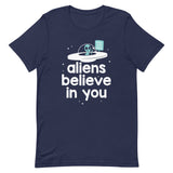 Aliens Believe In You Men's Signature Tee