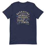 Narrating The Animals Thoughts Men's Signature Tee