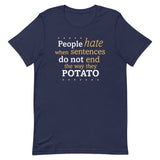 Sentences That End In Potato Men's Signature Tee