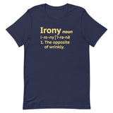 Irony Definition Men's Signature Tee