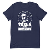 Tesla Is My Homeboy Men's Signature Tee
