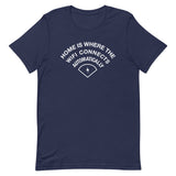 Home Is Where The WiFI Connects Automatically Men's Signature Tee