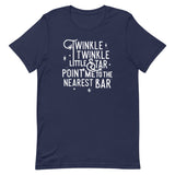 Point Me To The Nearest Bar Men's Signature Tee