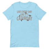 Live Every Day Like It's Caturday Men's Signature Tee