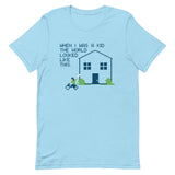 When I Was A Kid The World Men's Signature Tee