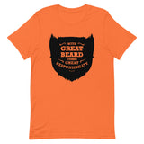With Great Beard Comes Great Responsibility Men's Signature Tee