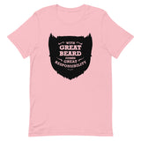 With Great Beard Comes Great Responsibility Men's Signature Tee