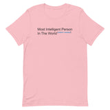 Most Intelligent Person in the World Citation Needed Men's Signature Tee