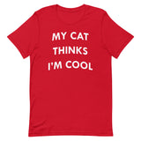My Cat Thinks I'm Cool Men's Signature Tee