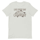 Live Every Day Like It's Caturday Men's Signature Tee