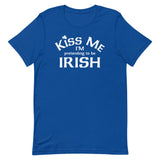 Kiss Me I'm Pretending To Be Irish Men's Signature Tee