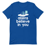 Aliens Believe In You Men's Signature Tee