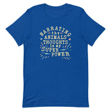 Narrating The Animals Thoughts Men's Signature Tee