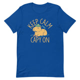 Keep Calm And Capy On Men's Signature Tee