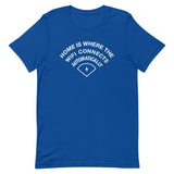 Home Is Where The WiFI Connects Automatically Men's Signature Tee