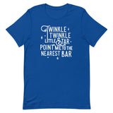 Point Me To The Nearest Bar Men's Signature Tee