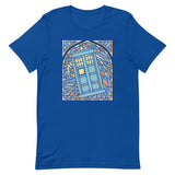 Stained Glass Police Box Men's Signature Tee