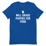Will Grade Papers For Food Men's Signature Tee