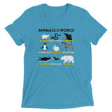 Animals Of The World Men's Tri-Blend Tee