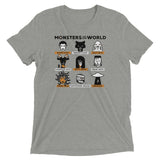 Monsters Of The World Men's Tri-Blend Tee