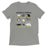 Animals Of The World Men's Tri-Blend Tee