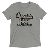 Chocolate Is My Love Language Men's Tri-Blend Tee