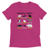 Animals Of The World Men's Tri-Blend Tee