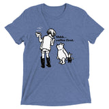 Shhh Coffee First Men's Tri-Blend Tee
