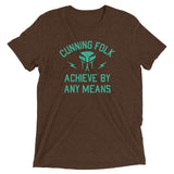 Cunning Folk Achieve By Any Means Men's Tri-Blend Tee