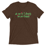 6 Out Of 7 Dwarfs Men's Tri-Blend Tee