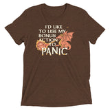 I'd Like To Use My Bonus Action To Panic Men's Tri-Blend Tee
