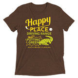 Happy Place Driving Range Men's Tri-Blend Tee