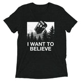 I Want To Believe Tardis Men's Tri-Blend Tee
