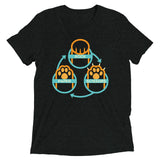 Rock Paper Scissors Paws Men's Tri-Blend Tee