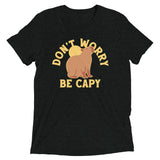 Don't Worry Be Capy Men's Tri-Blend Tee