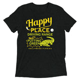 Happy Place Driving Range Men's Tri-Blend Tee