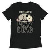 Life Hack Play Dead Men's Tri-Blend Tee