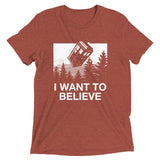 I Want To Believe Tardis Men's Tri-Blend Tee