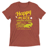 Happy Place Driving Range Men's Tri-Blend Tee