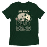 Life Hack Play Dead Men's Tri-Blend Tee