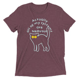 Actually All Of My Systems Are Nervous Men's Tri-Blend Tee