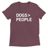 Dogs>People Men's Tri-Blend Tee