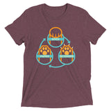 Rock Paper Scissors Paws Men's Tri-Blend Tee