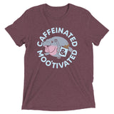 Caffeinated & Moo'tivated Men's Tri-Blend Tee