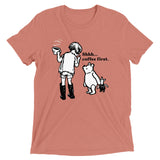 Shhh Coffee First Men's Tri-Blend Tee