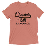 Chocolate Is My Love Language Men's Tri-Blend Tee