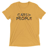 Cats>People Men's Tri-Blend Tee